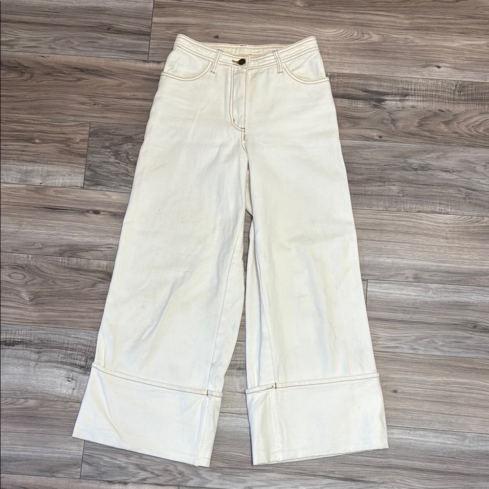 The fifth label white wide leg pants